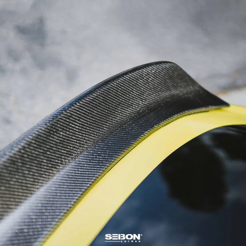 Seibon 2023 Nissan Z DA-Style Carbon Fiber Rear Spoiler - Back View
