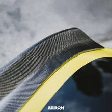 Load image into Gallery viewer, Seibon 2023 Nissan Z DA-Style Carbon Fiber Rear Spoiler - Back View
