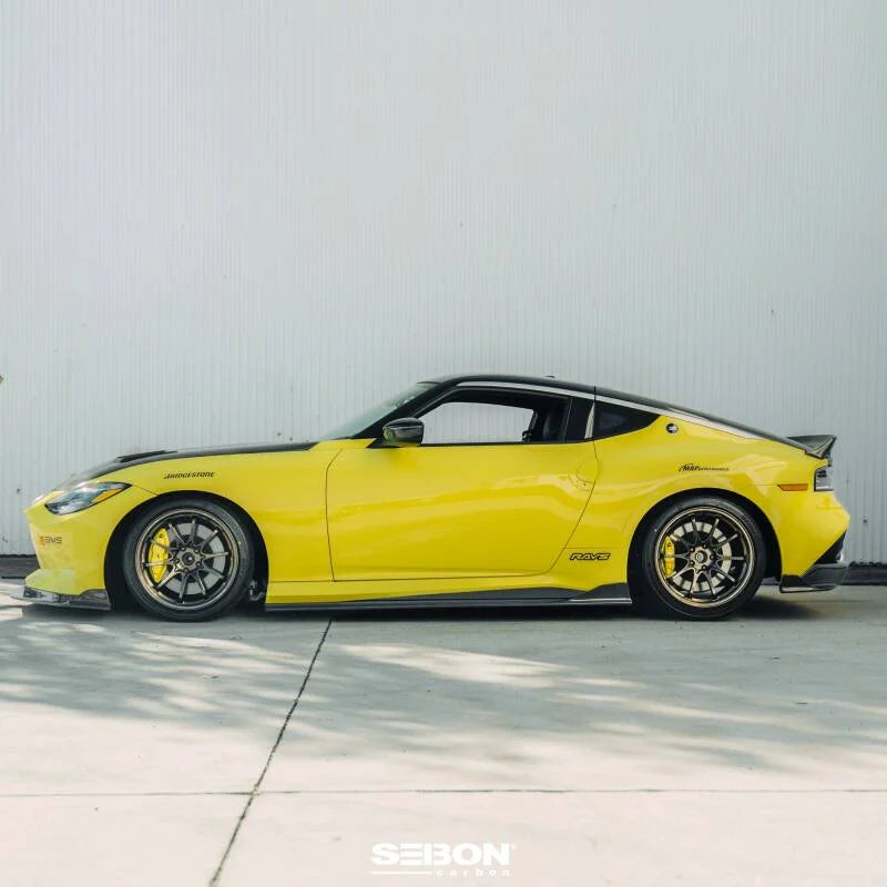 Seibon 2023+ Nissan Z MB-Style Carbon Fiber Side Skirt - Side View