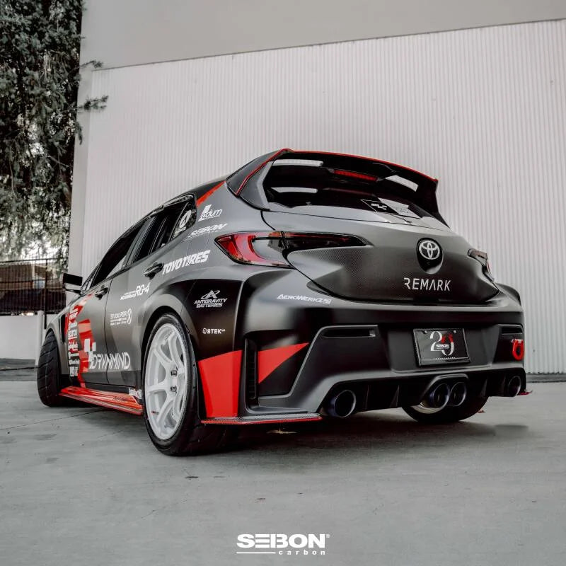 Seibon 2023+ Toyota GR Corolla MB-Style Carbon Fiber Rear Lip - Additional View 6