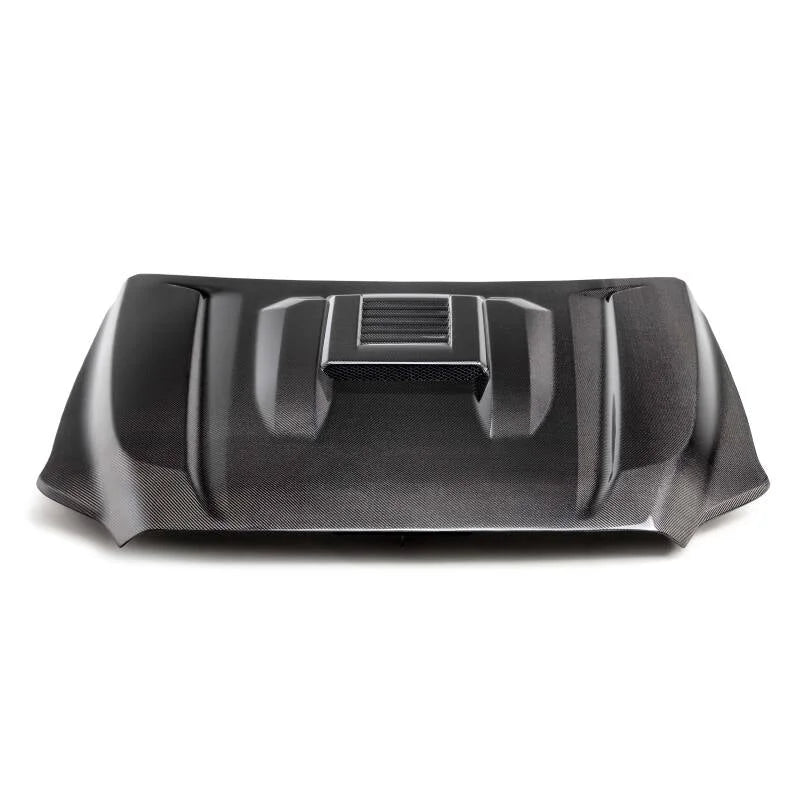 Seibon 2024+ Toyota Tacoma TR-Style Carbon Fiber Hood - Installation View