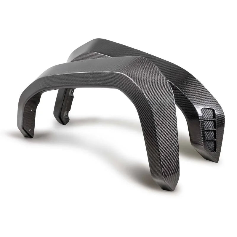 Seibon 2024 Toyota Tacoma TRD PRO Front Carbon Fiber Fender Flares - Side View