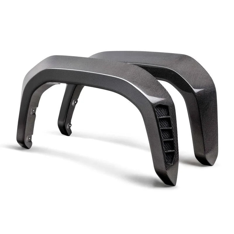 Seibon 2024 Toyota Tacoma TRD PRO Rear Carbon Fiber Fender Flares - Back View