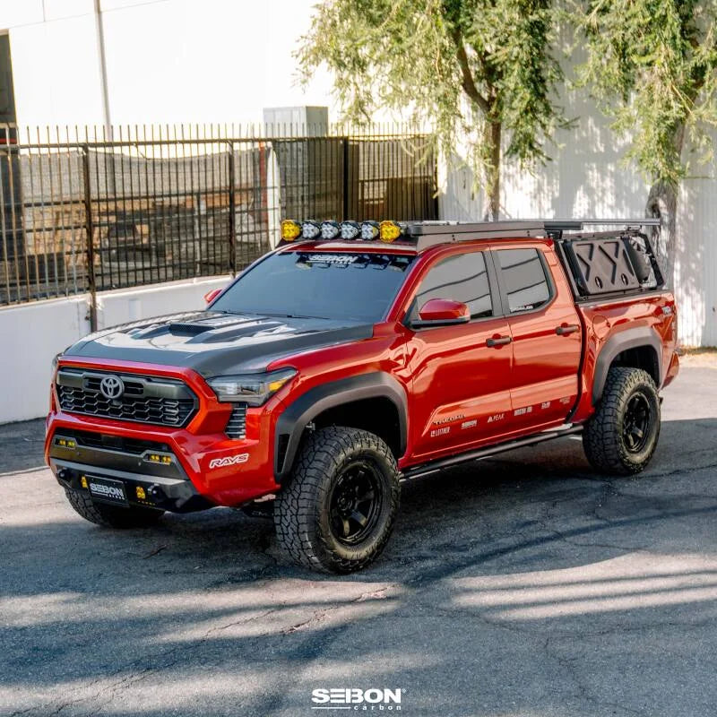 Seibon 2024 Toyota Tacoma TS-Style Carbon Fiber Hood - Additional View 11
