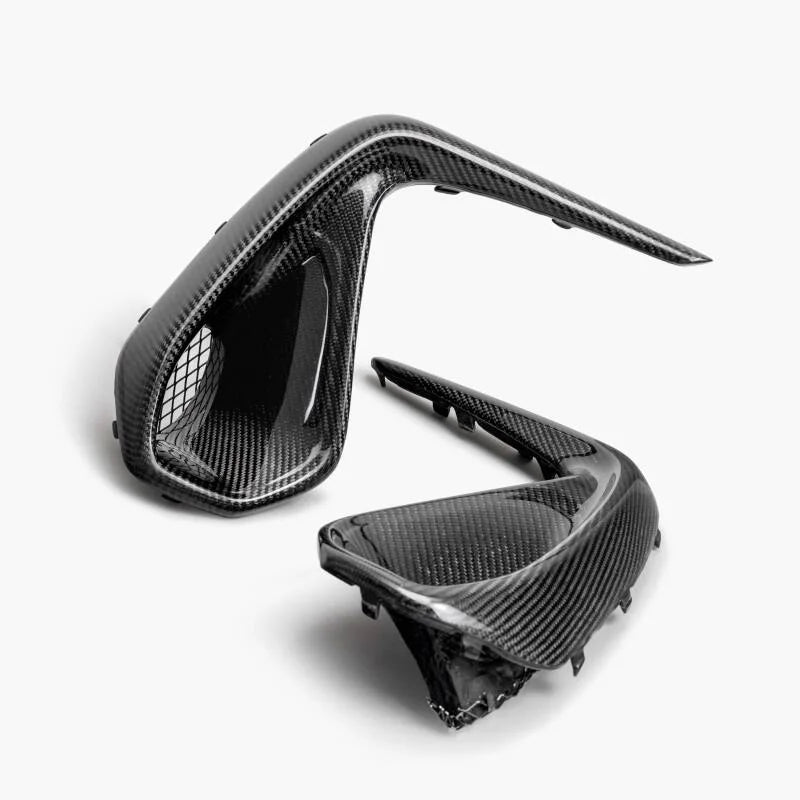 Seibon 22-23 Subaru BRZ Carbon Fiber Front Bumper Duct - Main Product View