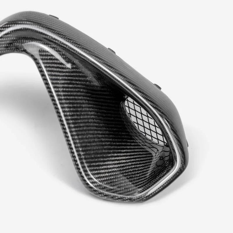 Seibon 22-23 Subaru BRZ Carbon Fiber Front Bumper Duct - Back View