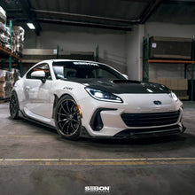 Load image into Gallery viewer, Seibon 22-23 Subaru BRZ Carbon Fiber Front Bumper Duct - Installation View