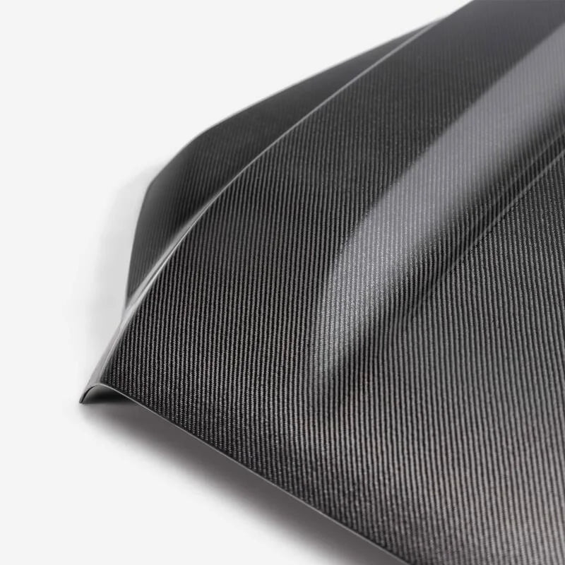 Seibon 22-23 Toyota Tundra OE Style Carbon Fiber Hood - Back View