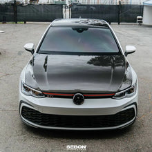 Load image into Gallery viewer, Seibon 22-23 Volkswagen Golf GTI/R OEM Style Carbon Fiber Hood - Main Product View