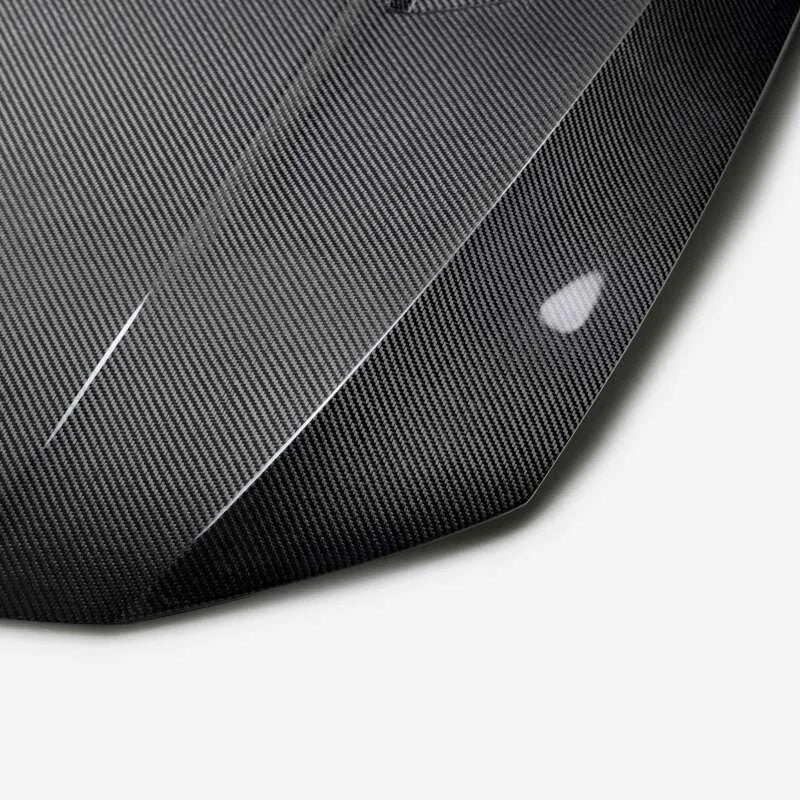 Seibon 22-23 Volkswagen Golf GTI/R  TM-Style Carbon Fiber Hood - Back View