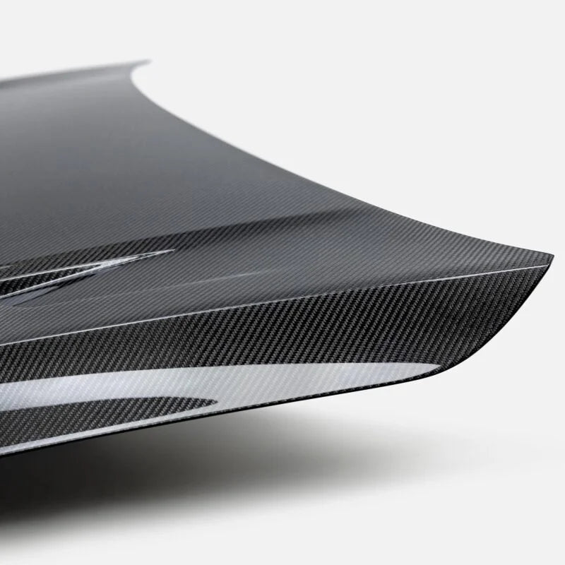 Seibon 22-23 Volkswagen Golf GTI/R  TM-Style Carbon Fiber Hood - Installation View