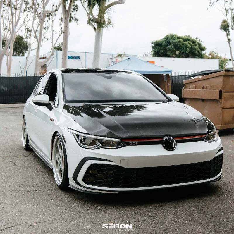 Seibon 22-23 Volkswagen Golf GTI/R  TM-Style Carbon Fiber Hood - Additional View 10