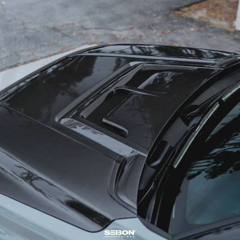 Seibon 22-24 Toyota Tundra / 23-24 Toyota Sequoia RR-Style Carbon Fiber Hood - Main Product View
