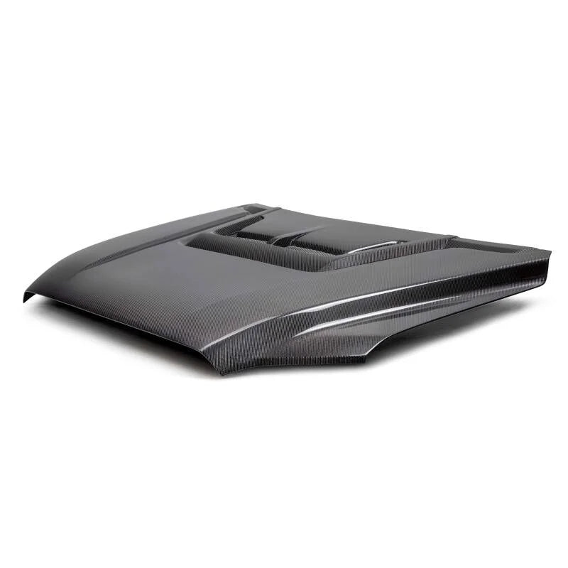 Seibon 22-24 Toyota Tundra / 23-24 Toyota Sequoia RR-Style Carbon Fiber Hood - Back View