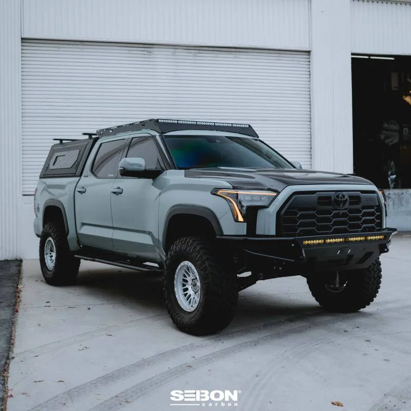 Seibon 22-24 Toyota Tundra / 23-24 Toyota Sequoia RR-Style Carbon Fiber Hood - Additional View 6