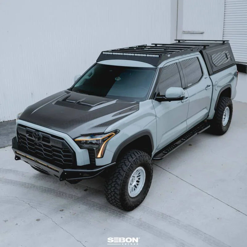 Seibon 22-24 Toyota Tundra / 23-24 Toyota Sequoia RR-Style Carbon Fiber Hood - Additional View 12