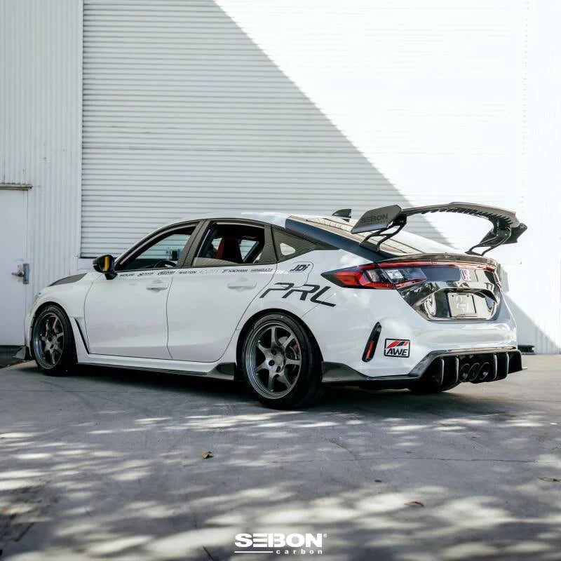 Seibon 23-24 Honda Civic Type R MB-Style Carbon Fiber Rear Spoiler - Main Product View