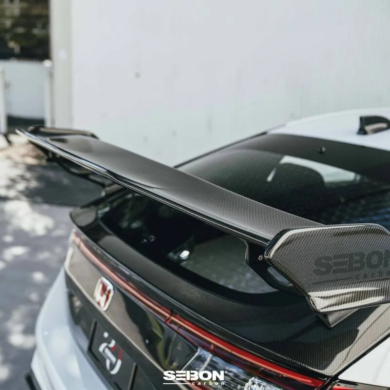 Seibon 23-24 Honda Civic Type R MB-Style Carbon Fiber Rear Spoiler - Additional View 9