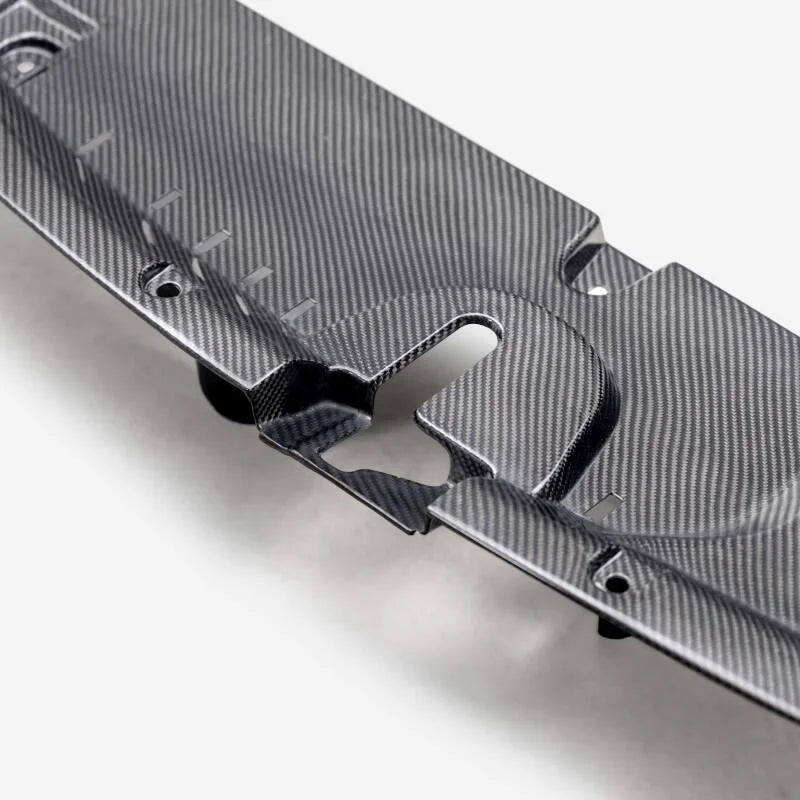Seibon 23-24 Toyota GR Corolla Carbon Fiber Cooling Plate - Back View