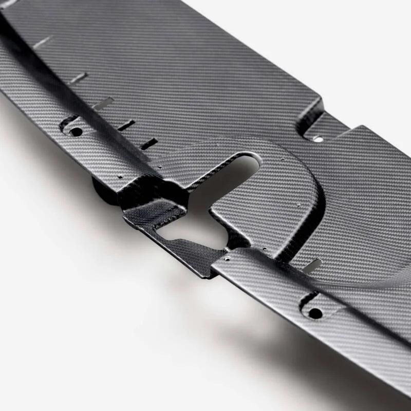 Seibon 23-24 Toyota GR Corolla Carbon Fiber Cooling Plate - Matte Finish - Side View