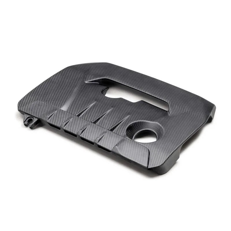 Seibon 23-24 Toyota GR Corolla Carbon Fiber Engine Cover - Matte Finish - Installation View