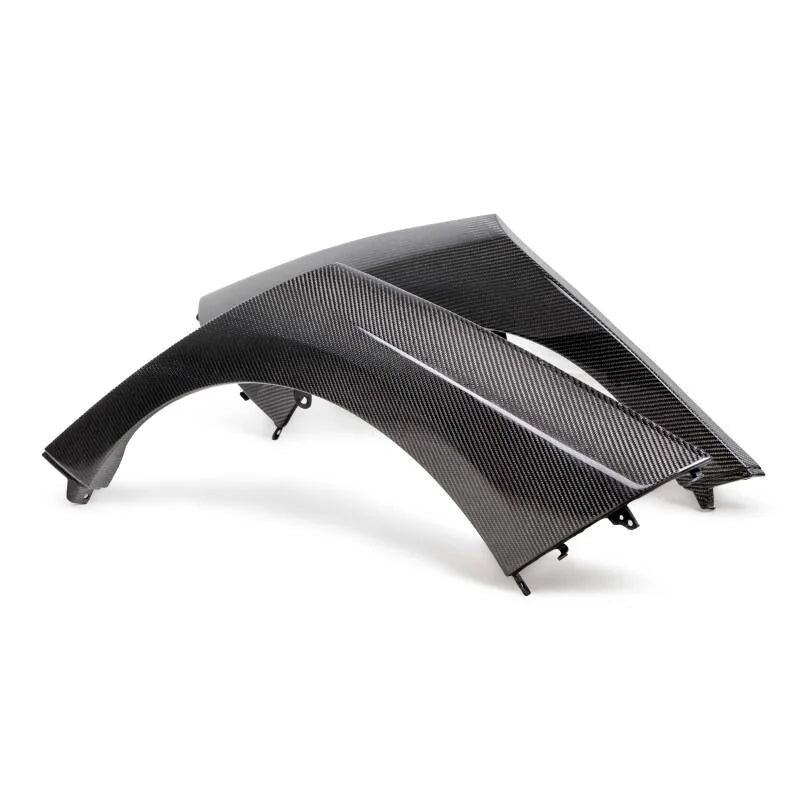 Seibon 23-24 Toyota GR Corolla Carbon Fiber Rear Fender Trim - Installation View