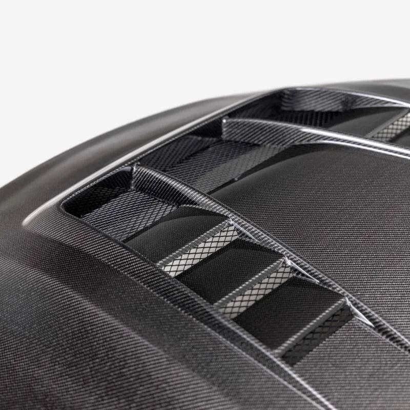 Seibon 23-25 Toyota Corolla GR TV-Style Double-Sided Carbon Fiber Hood - Side View