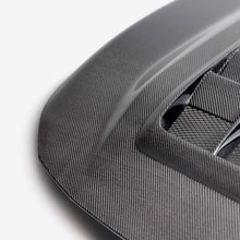 Load image into Gallery viewer, Seibon 23-25 Toyota Corolla GR TV-Style Double-Sided Carbon Fiber Hood - Installation View