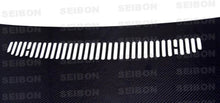 Load image into Gallery viewer, Seibon 7/99-5/02 BMW 3 Series 2dr (E46) OEM-Style Carbon Fiber Hood - Detail View
