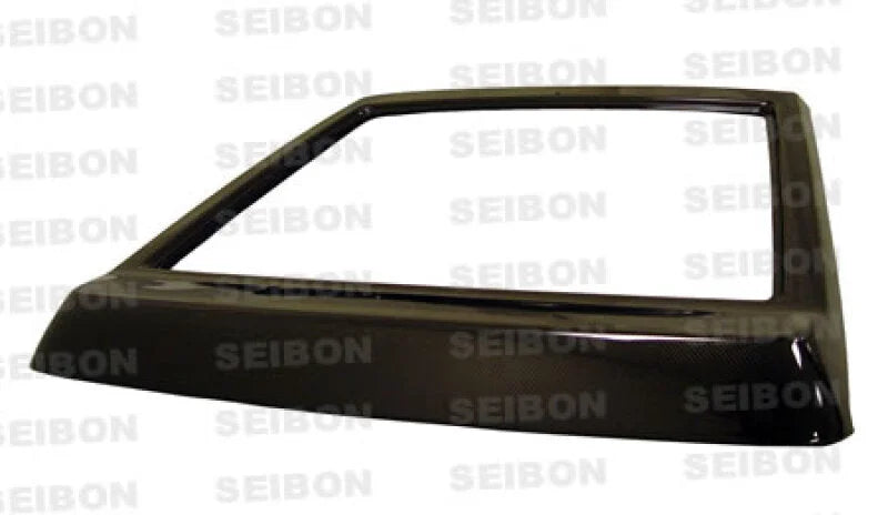 Seibon 84-87 Toyota AE86 HB OEM Carbon Fiber Trunk Lid - Detail View