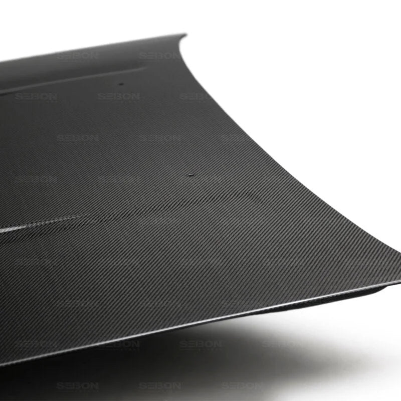 Seibon 84-87 Toyota Corolla (AE86) DV Style Carbon Fiber Hood - Installation View