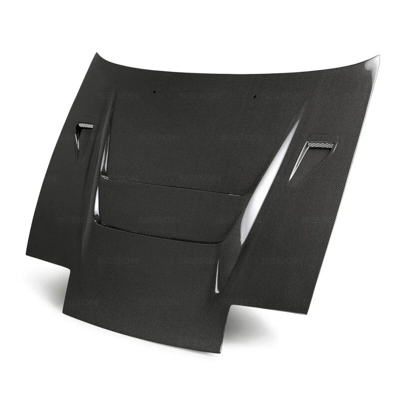 Seibon 89-94 Nissan 180SX/240SX DVII Carbon Fiber Hood - Main Product View