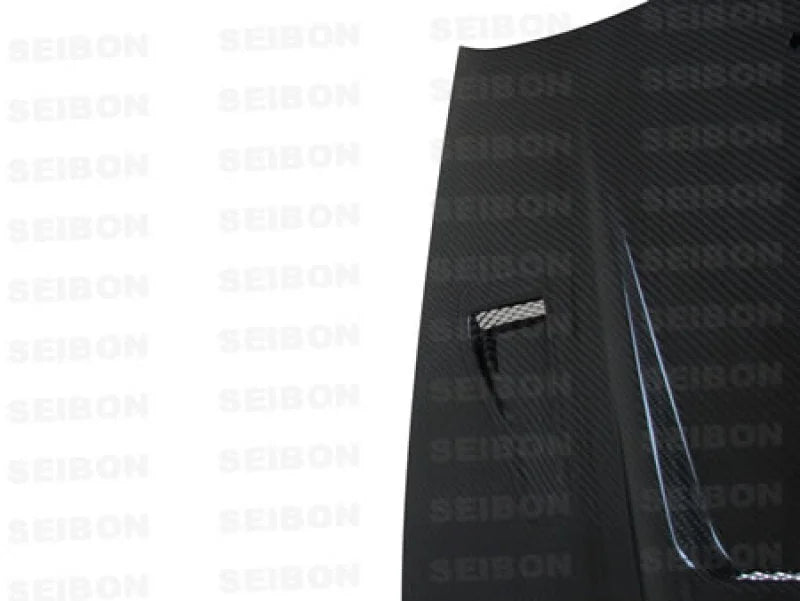 Seibon 89-94 Nissan 180SX/240SX DVII Carbon Fiber Hood - Side View