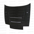 Load image into Gallery viewer, Seibon 89-94 Nissan 180SX/240SX DVII Carbon Fiber Hood - Installation View