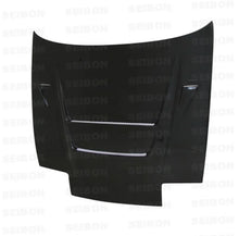 Load image into Gallery viewer, Seibon 89-94 Nissan 180SX/240SX DVII Carbon Fiber Hood - Installation View