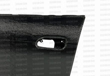 Load image into Gallery viewer, Seibon 89-94 Nissan 240SX Carbon Fiber Doors (pair) - Back View