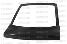 Load image into Gallery viewer, Seibon 89-94 Nissan 240SX HB OEM Carbon Fiber Hatch - Back View