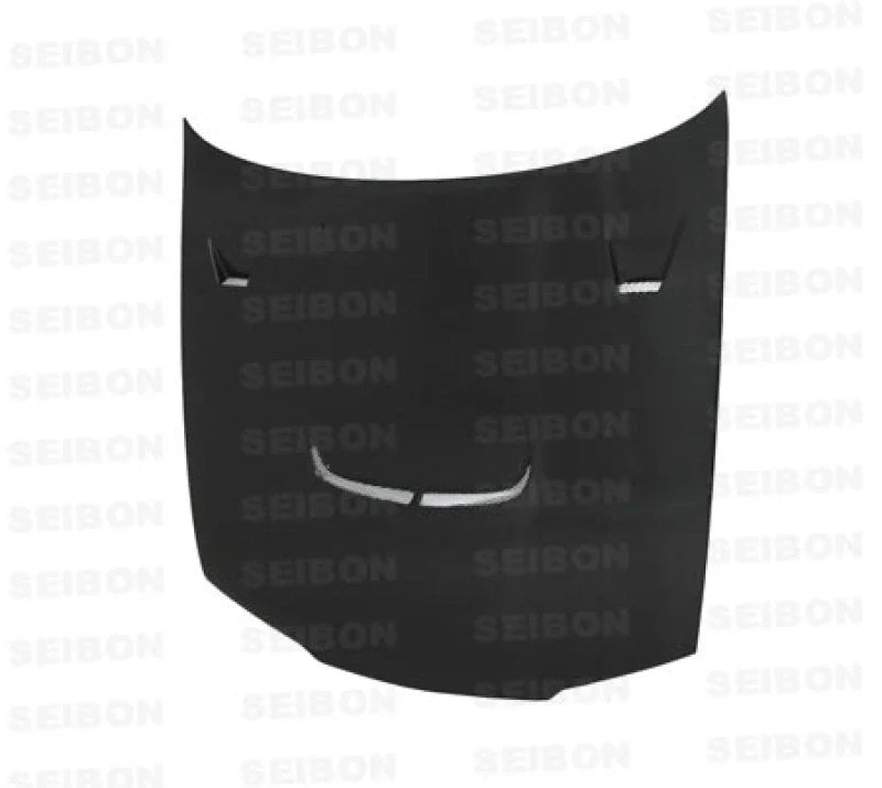 Seibon 90-94 Nissan Skyline R32 (BNR32) JU style Carbon Fiber Hood - Main Product View