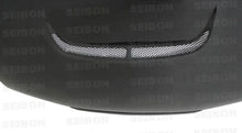 Load image into Gallery viewer, Seibon 90-94 Nissan Skyline R32 (BNR32) JU style Carbon Fiber Hood - Side View