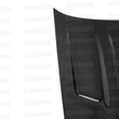 Load image into Gallery viewer, Seibon 90-94 Nissan Skyline R32 (BNR32)  TT Carbon Fiber Hood - Back View