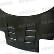 Load image into Gallery viewer, Seibon 92-01 Acura NSX CW-style Carbon Fiber Hood - Back View