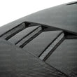 Load image into Gallery viewer, Seibon 92-95 Honda Civic 2DR/3DR TS-Style Carbon Fiber Hood - Back View
