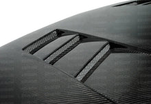 Load image into Gallery viewer, Seibon 92-95 Honda Civic 2DR/3DR TS-Style Carbon Fiber Hood - Back View