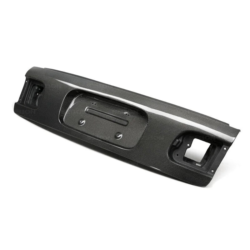Seibon 92-95 Honda Civic HB OEM Carbon Fiber Trunk Lid - Side View