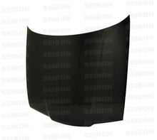 Load image into Gallery viewer, Seibon 92-98 BMW 3 Series 4dr (E36) OEM Carbon Fiber Hood - Main Product View