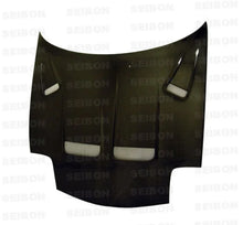 Load image into Gallery viewer, Seibon 93-02 Mazda RX7 FD3S KS Carbon Fiber Hood - Main Product View
