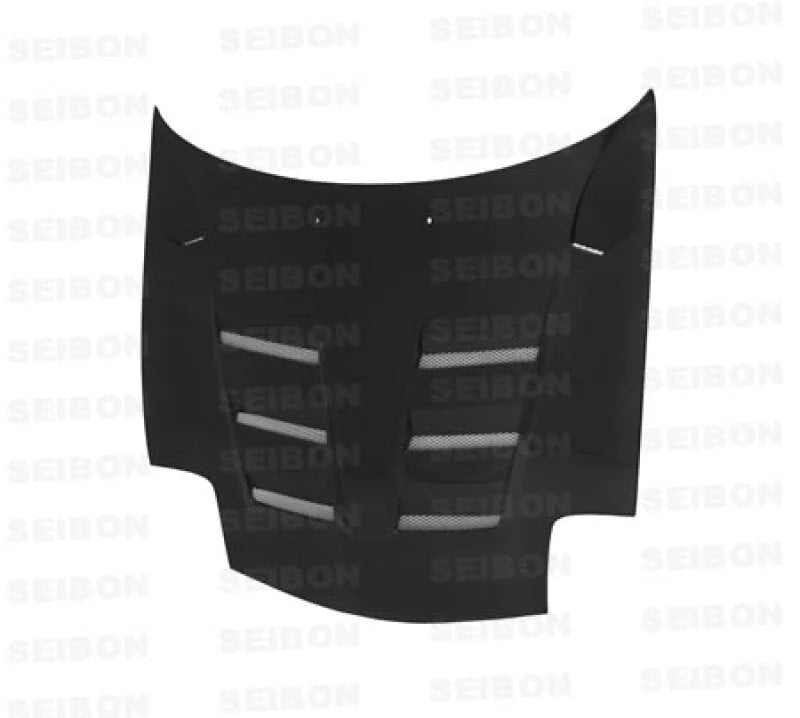 Seibon 93-02 Mazda RX7 FD3S TS Style Carbon Fiber Hood - Side View