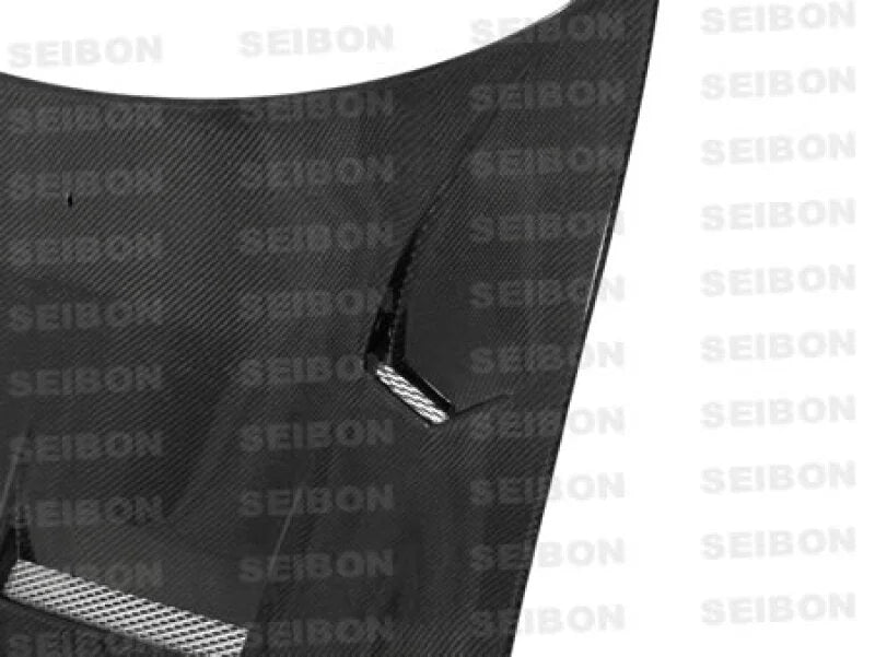 Seibon 93-02 Mazda RX7 FD3S TS Style Carbon Fiber Hood - Detail View