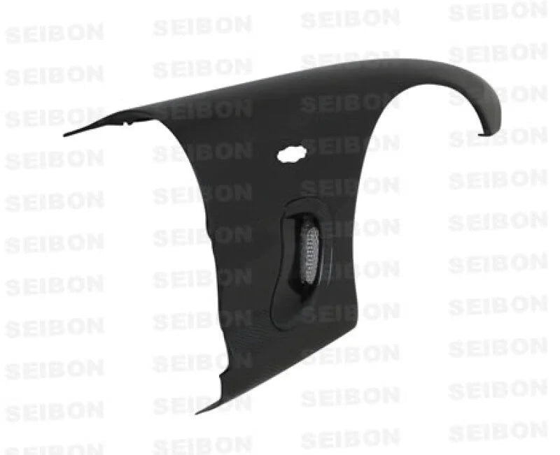 Seibon 93-96 Mazda RX-7 10mm Wider Carbon Fiber Fenders - Installation View
