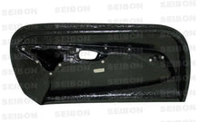 Load image into Gallery viewer, Seibon 93-98 Toyota Supra Carbon Fiber Door Panels (Pair) - Back View